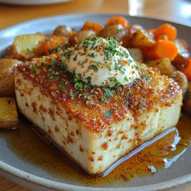 Imagem da notícia Tofu Crocante com Batatas e Cenouras Assadas: Um Banquete de Sabores e Texturas